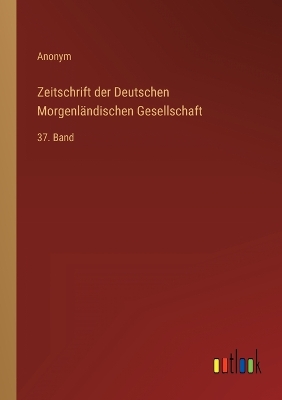 Book cover for Zeitschrift der Deutschen Morgenländischen Gesellschaft