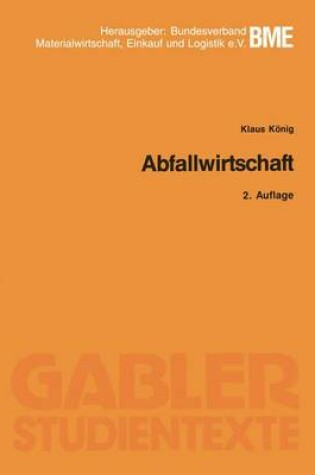 Cover of Abfallwirtschaft