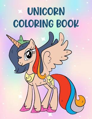 Book cover for Unicorn Coloring Book