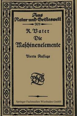 Cover of Die Maschinenelemente