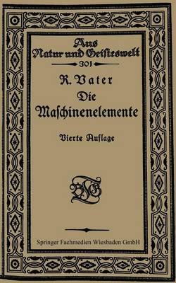 Book cover for Die Maschinenelemente