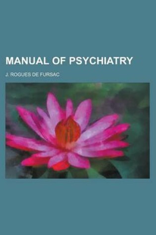 Cover of Manual of Psychiatry