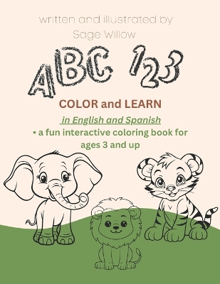 Book cover for COLOR AND LEARN in English and Spanish