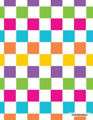 Cover of Blank Sketchbook - Colorful Squares