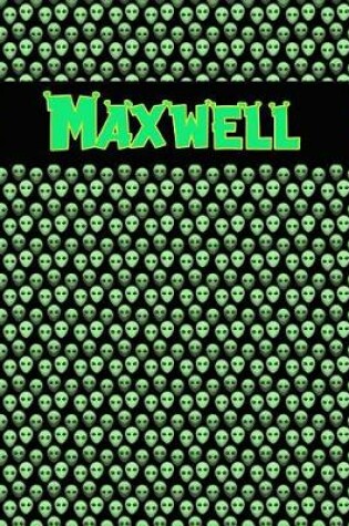 Cover of 120 Page Handwriting Practice Book with Green Alien Cover Maxwell