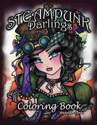 Book cover for Steampunk Darlings Coloring Book
