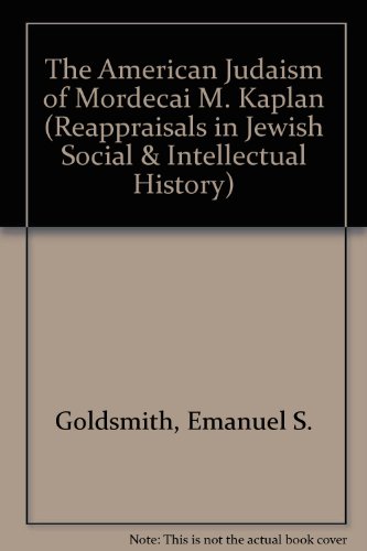Cover of The American Judaism of Mordecai M. Kaplan