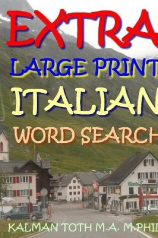 Cover of Extra Large Print Italian Word Search