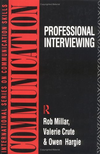 Book cover for Professional Interviewing