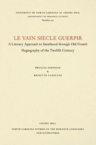 Cover of Le vain siecle guerpir