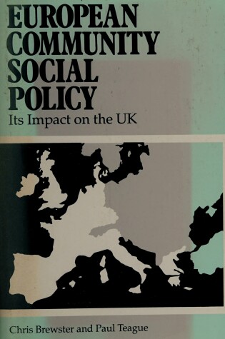 Cover of European Community Social Policy