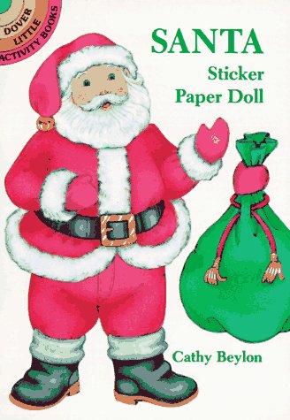 Book cover for Santa Sticker Paper Doll