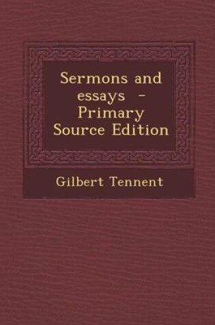 Cover of Sermons and Essays - Primary Source Edition