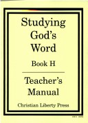 Book cover for Studying Gods Word Book H Teacher Manual