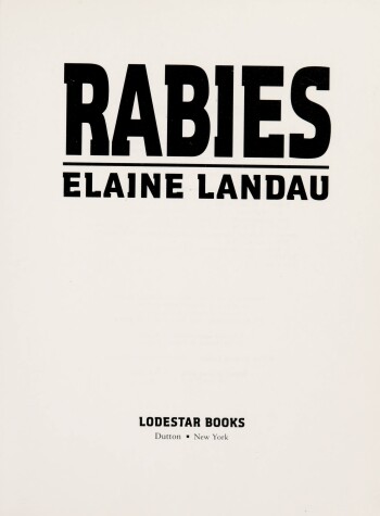 Book cover for Rabies