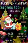 Book cover for Merry Christmas Coloring Book for Kids Ages 5-6