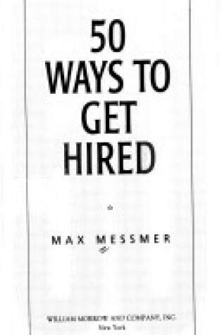 Cover of 50 Ways to Get Hired