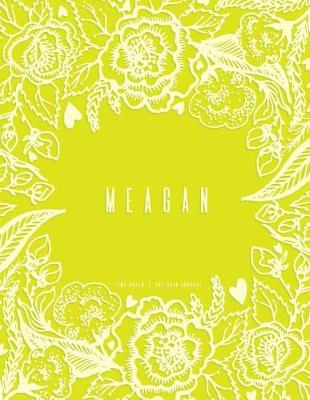 Book cover for Meagan - Lime Green Dot Grid Journal
