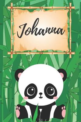 Book cover for Name Notizbuch Panda / Malbuch / Kritzelbuch / Tagebuch / Journal / Notizheft / DIN A5 / Geschenke Johanna