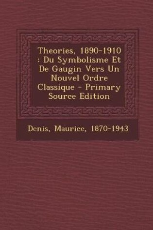 Cover of Theories, 1890-1910