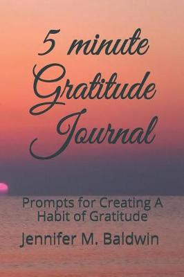 Book cover for 5 minute Gratitude Journal