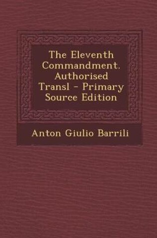 Cover of The Eleventh Commandment. Authorised Transl