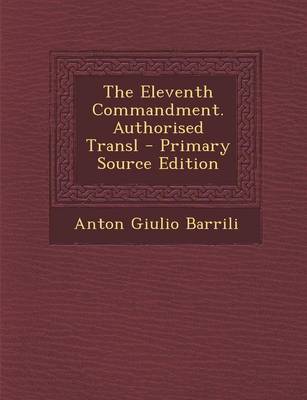 Book cover for The Eleventh Commandment. Authorised Transl