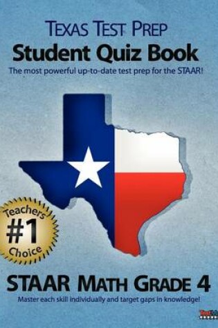 Cover of Texas Test Prep Student Quiz Book Staar Math Grade 4