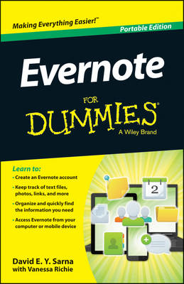 Book cover for Evernote for Dummies (R) (Portable)