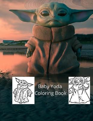 Book cover for Baby Yoda Coloring Book