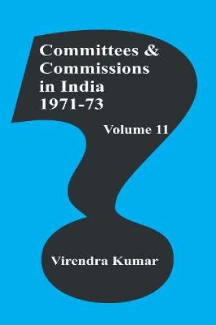 Cover of Committees and Commissions in India