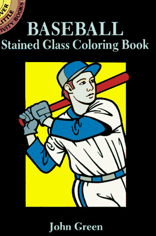 Cover of Baseball Stained Glass Colouring Book