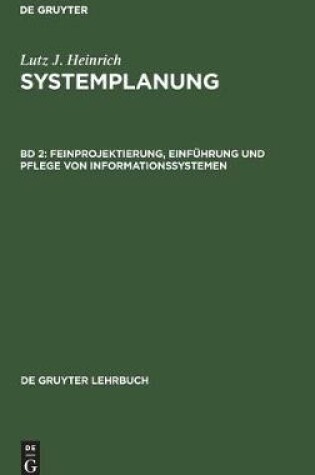 Cover of Feinprojektierung, Einführung und Pflege von Informationssystemen