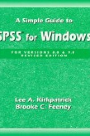 Cover of A Simple Guide to Spss for Windows Version 9