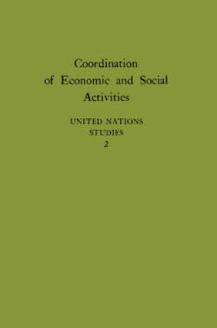 Cover of Coordination of Economic and Social Activities