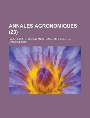 Book cover for Annales Agronomiques (23 )