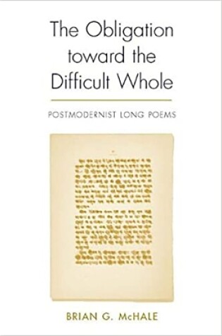 Cover of The Obligation Toward the Difficult Whole