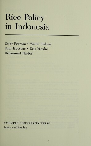 Cover of Rice Policy in Indonesia
