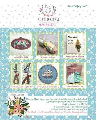 Book cover for Bustle & Sew Magazine Issue 66 July 2016