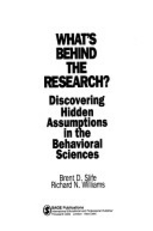 Cover of What′s Behind the Research?