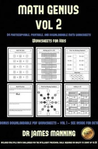 Cover of Worksheets for Kids (Math Genius Vol 2)