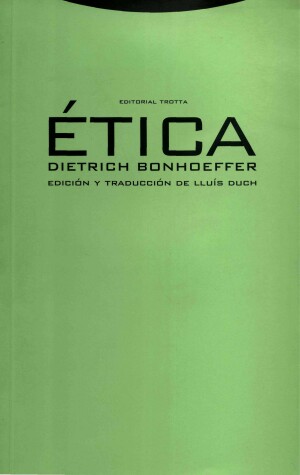 Book cover for Etica - Dietrich Bonhoeffer