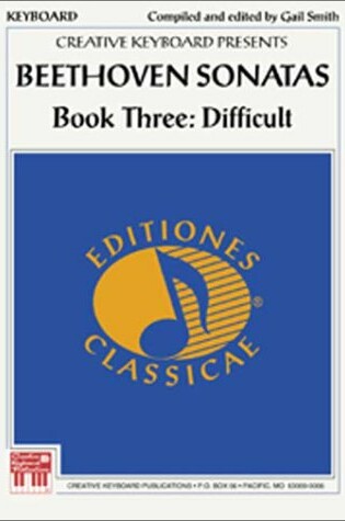 Cover of Beethoven Sonatas Book Three