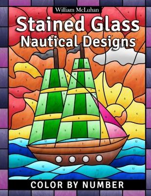 Book cover for Stained Glass Nautical Designs