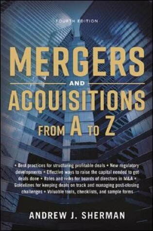 Cover of Mergers and Acquisitions from A to Z