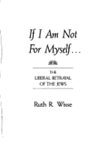 Cover of If I am Not for Myself