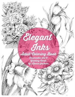 Book cover for Elegant Inks - Adult Coloring Book