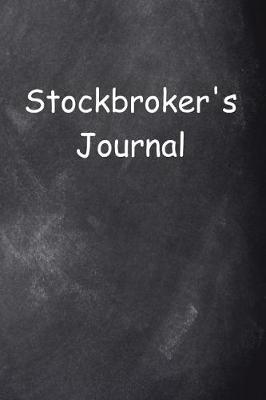 Cover of Stockbroker's Journal Chalkboard Design