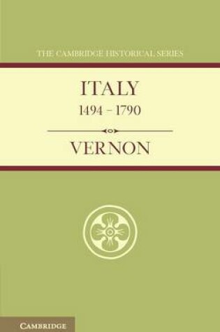 Cover of Italy from 1494 to 1790