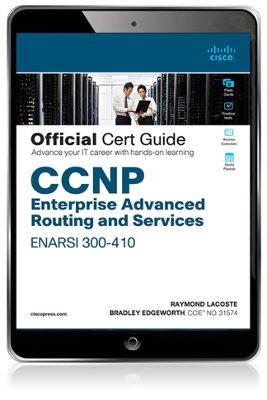 Book cover for CCNP Enterprise Advanced Routing ENARSI 300-410 Official Cert Guide